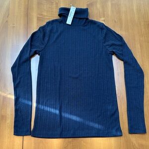 J. Crew NWT Ribbed Turtleneck. Color: Navy